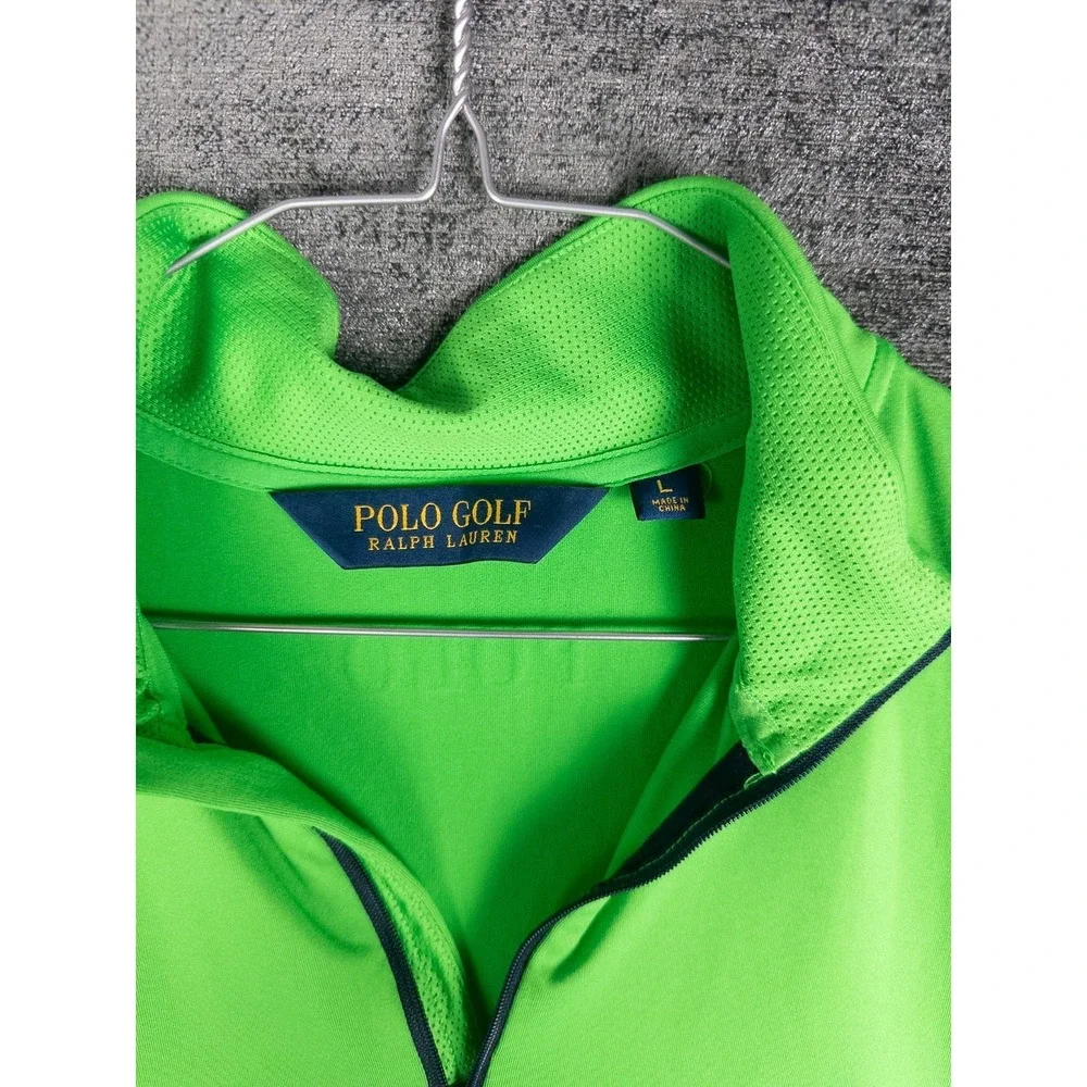 Polo Golf Ralph Lauren Mens Vest L Green Carolina Golf Club 1929 Pullover Q Zip